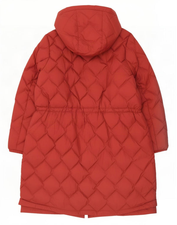 Marks & Spencer Dame Hætte Polstret Frakke UK 22 3XL Rød Polyamid