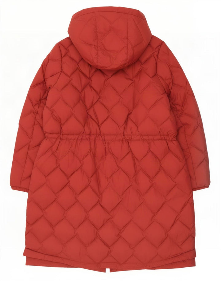Marks & Spencer Dame Hætte Polstret Frakke UK 22 3XL Rød Polyamid