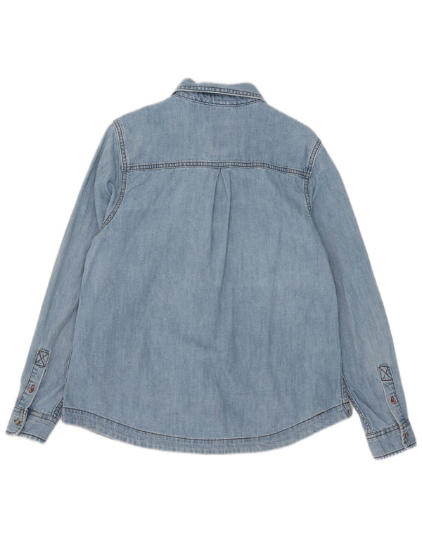 Crew Clothing Dame Denim Shirt UK 14 Large Blue Cotton