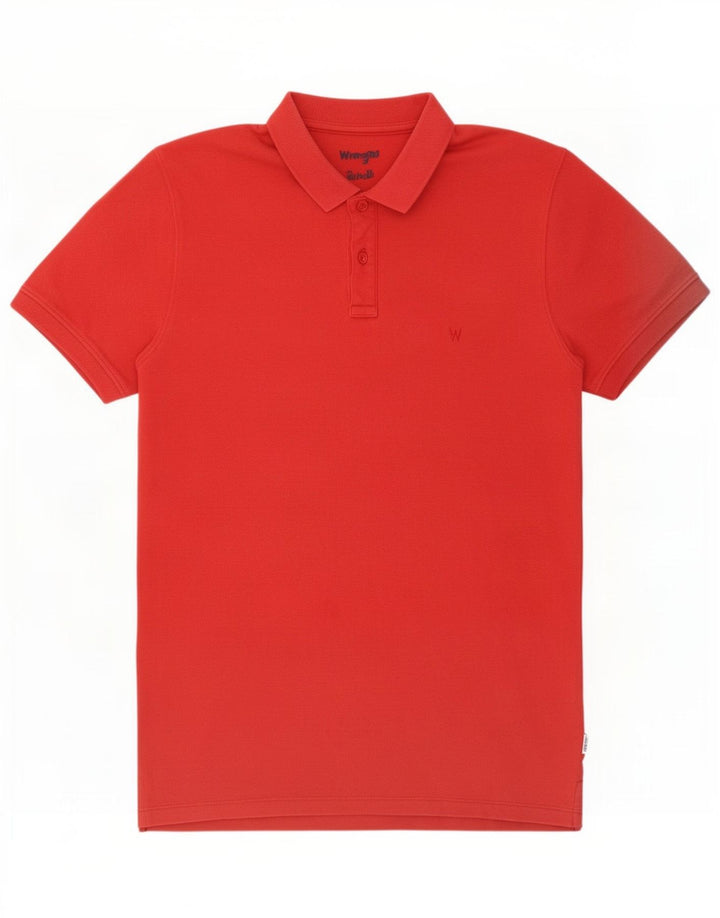 Wrangler herre poloshirt Medium rød bomuld