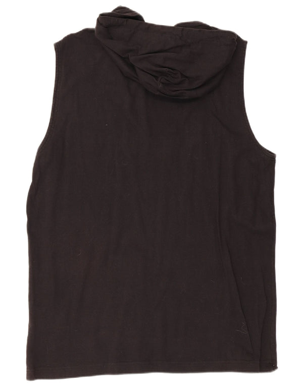 Champion Herre Hætte Grafisk Vest Top XL Sort Bomuld