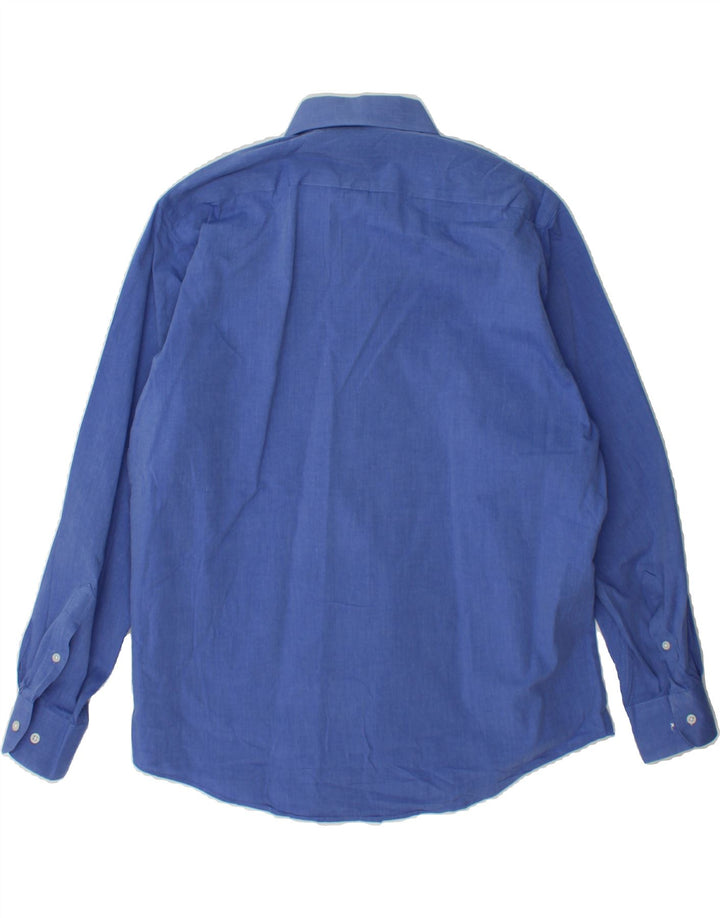 PIERRE CARDIN Mens Shirt Size 16 Large Blue Cotton Vintage Pierre Cardin and Second-Hand Pierre Cardin from Messina Hembry 