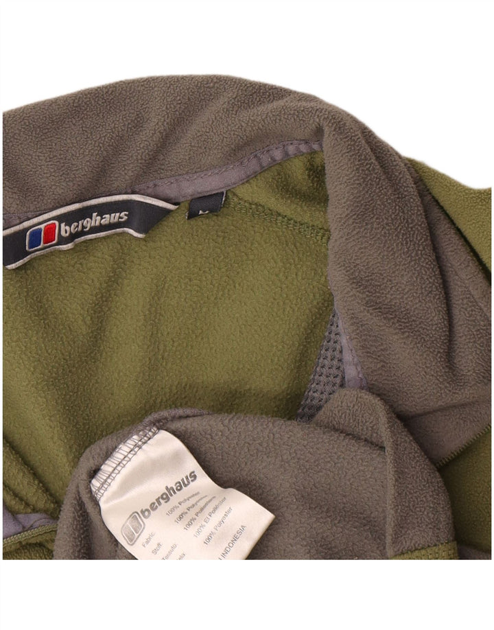 Berghaus Herre lynlås-hals Fleece Jumper Medium Khaki Colourblock Polyester