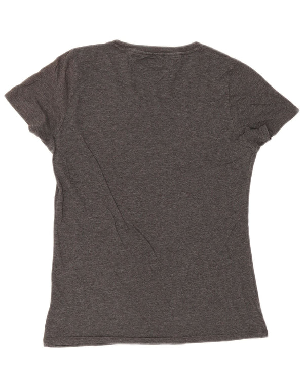 Tommy Hilfiger Womens Graphic T-Shirt Top UK 10 Small Grey