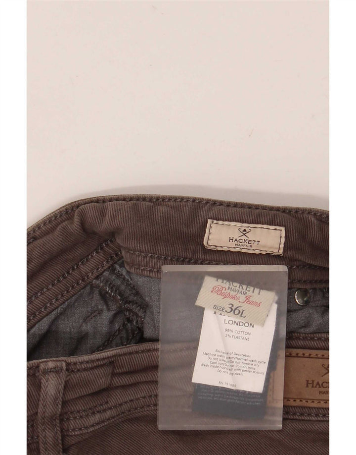 Hackett Herre Slim Casual Bukser W36 L32 Grå Bomuld