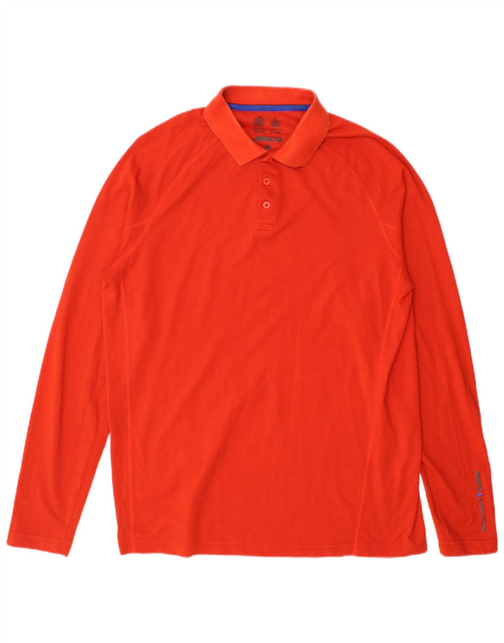 Musto Langærmet Polo Shirt til mænd Medium Orange Bomuld