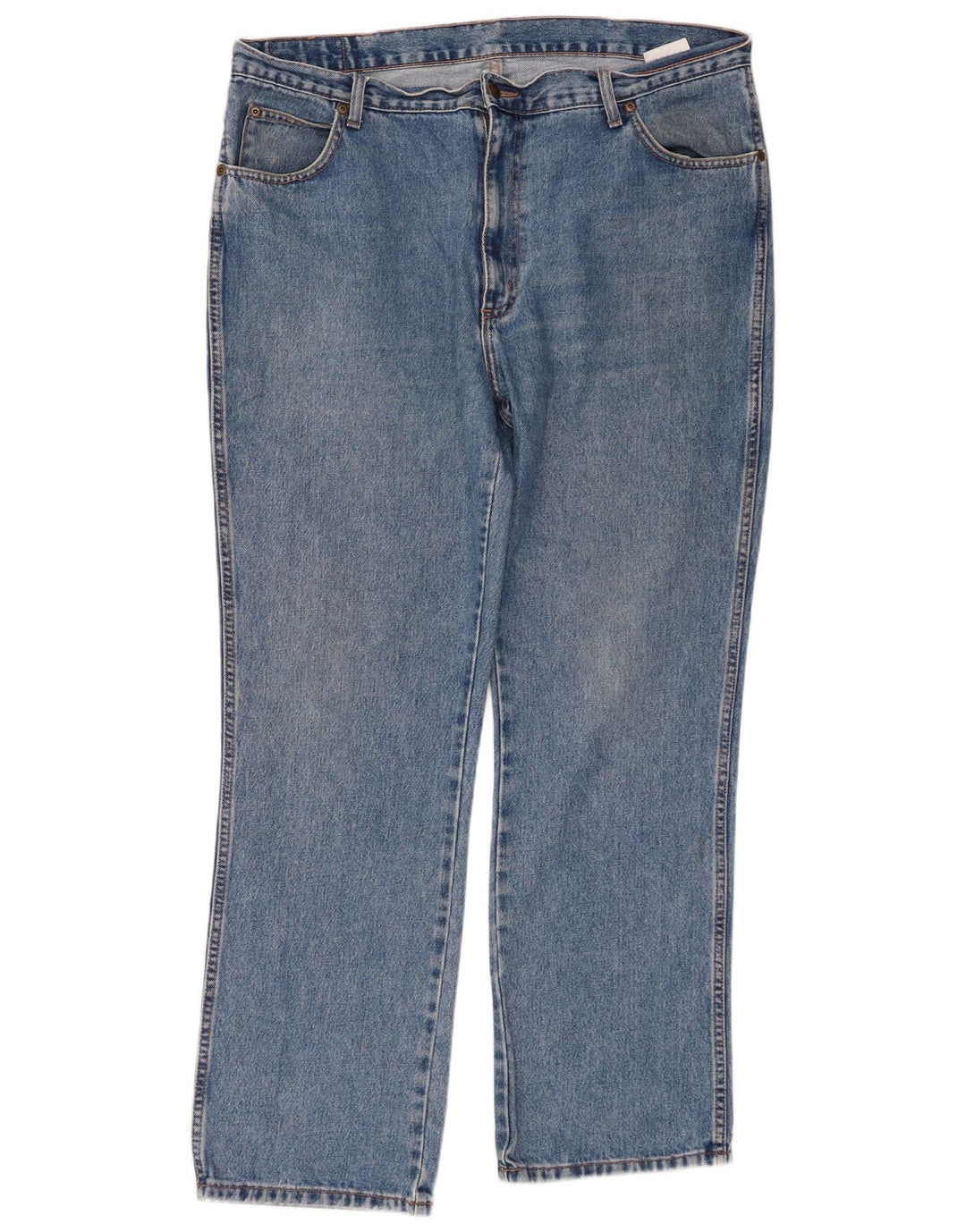 WRANGLER Herre Regular Fit Straight Jeans W40 L32 Blå Bomuld