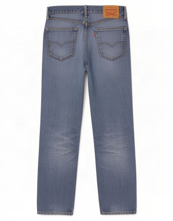 Levi's Herre 505 Straight Jeans W35 L30 Blå Bomuld