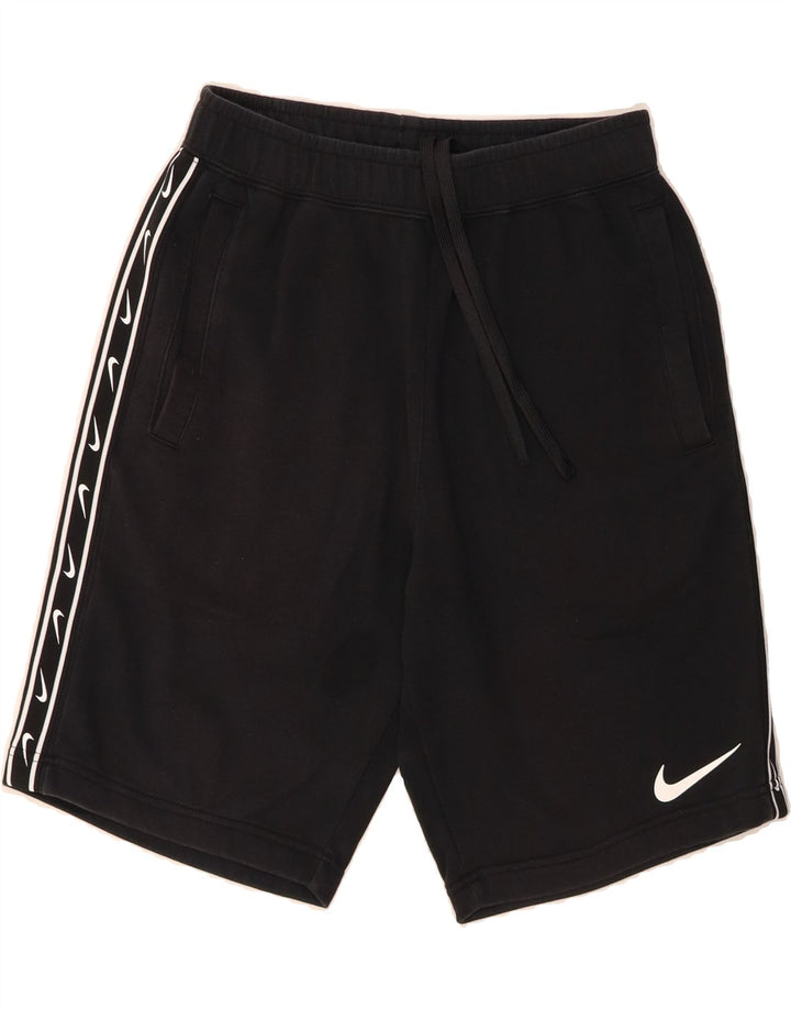 NIKE Mens Graphic Sport Shorts Small  Black Cotton Vintage Nike and Second-Hand Nike from Messina Hembry 