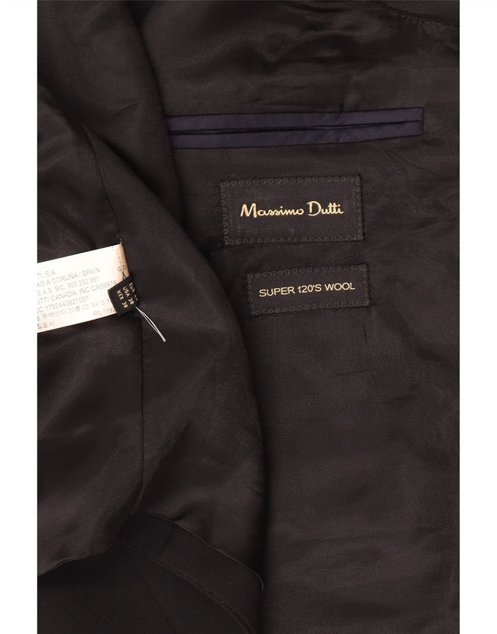 Massimo Dutti Herrevest EU 48 Medium Sort Uld