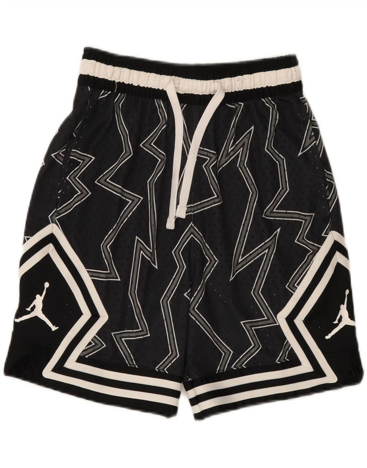 Jordan Herre Sportshorts Små sorte geometriske polyester