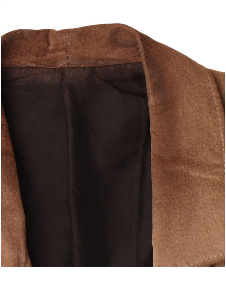 Vintage dame ruskindsjakke UK 14 Medium Brown