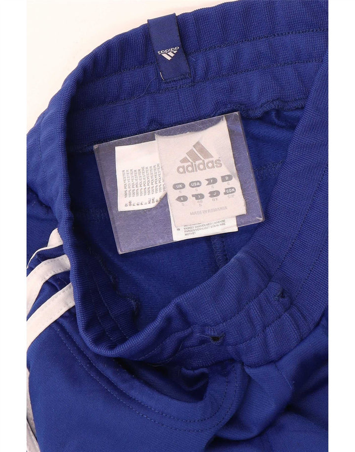 Adidas Dame træningsdragt Bukser Joggers UK 8 Small Navy Blue Polyester