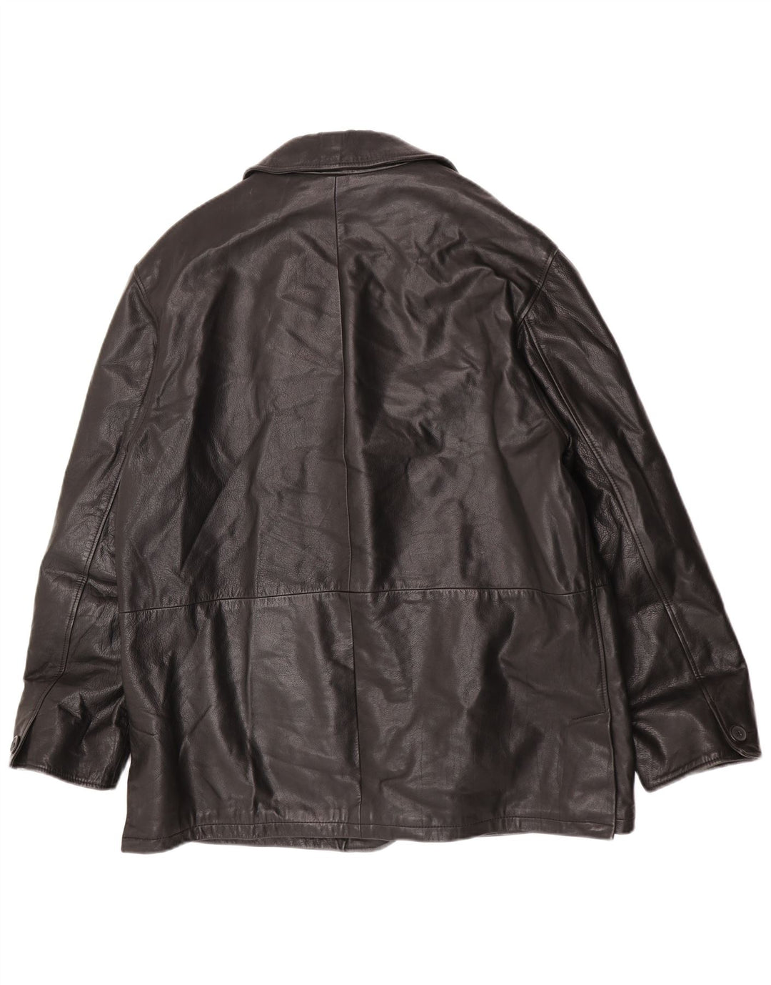 Vintage herre læderjakke IT 52 XL sort læder