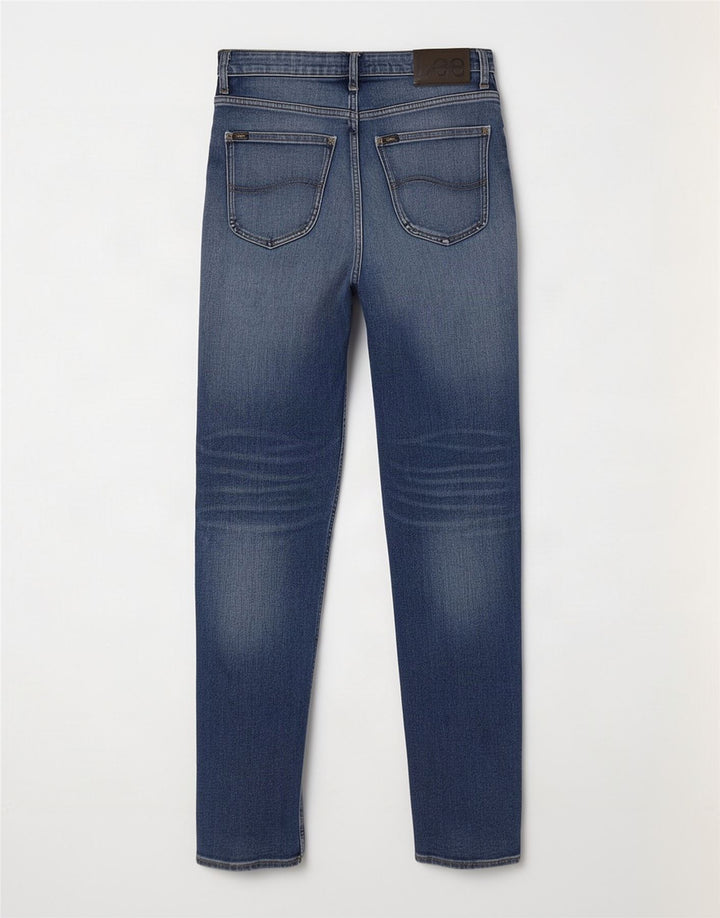 Lee Mens Brooklyn Straight Jeans W32 L32 Blå Bomuld