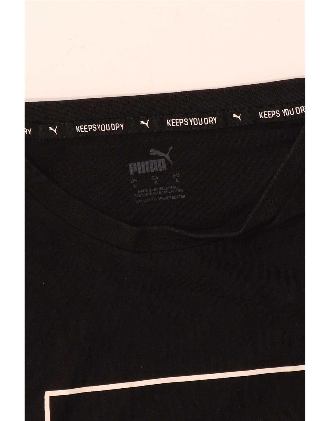 Puma Herre Grafisk T-Shirt Top Stor Sort