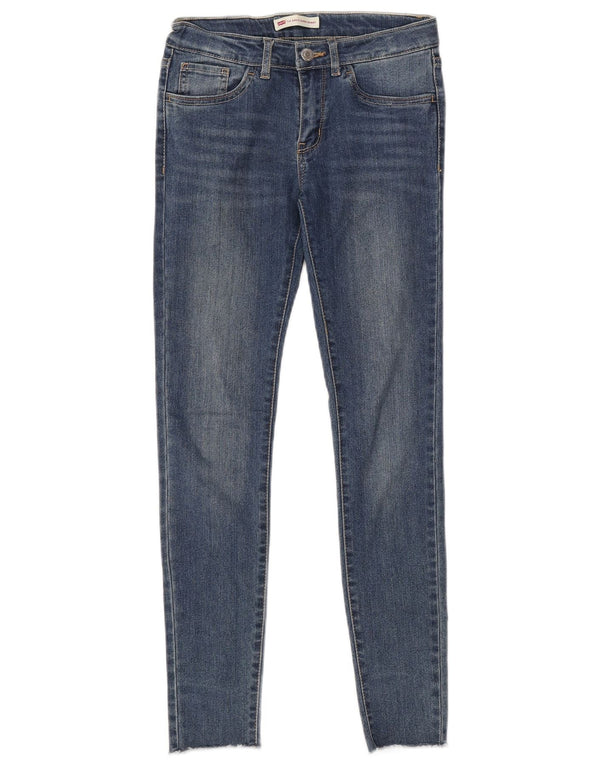 Levi's Girls 710 Super Skinny Jeans 11-12 år W27 L28 Blue Cotton