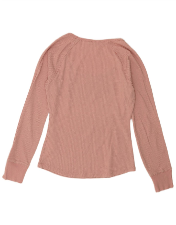 Guess Kvinders Grafisk Top Langærmet UK 14 Large Pink Polyester