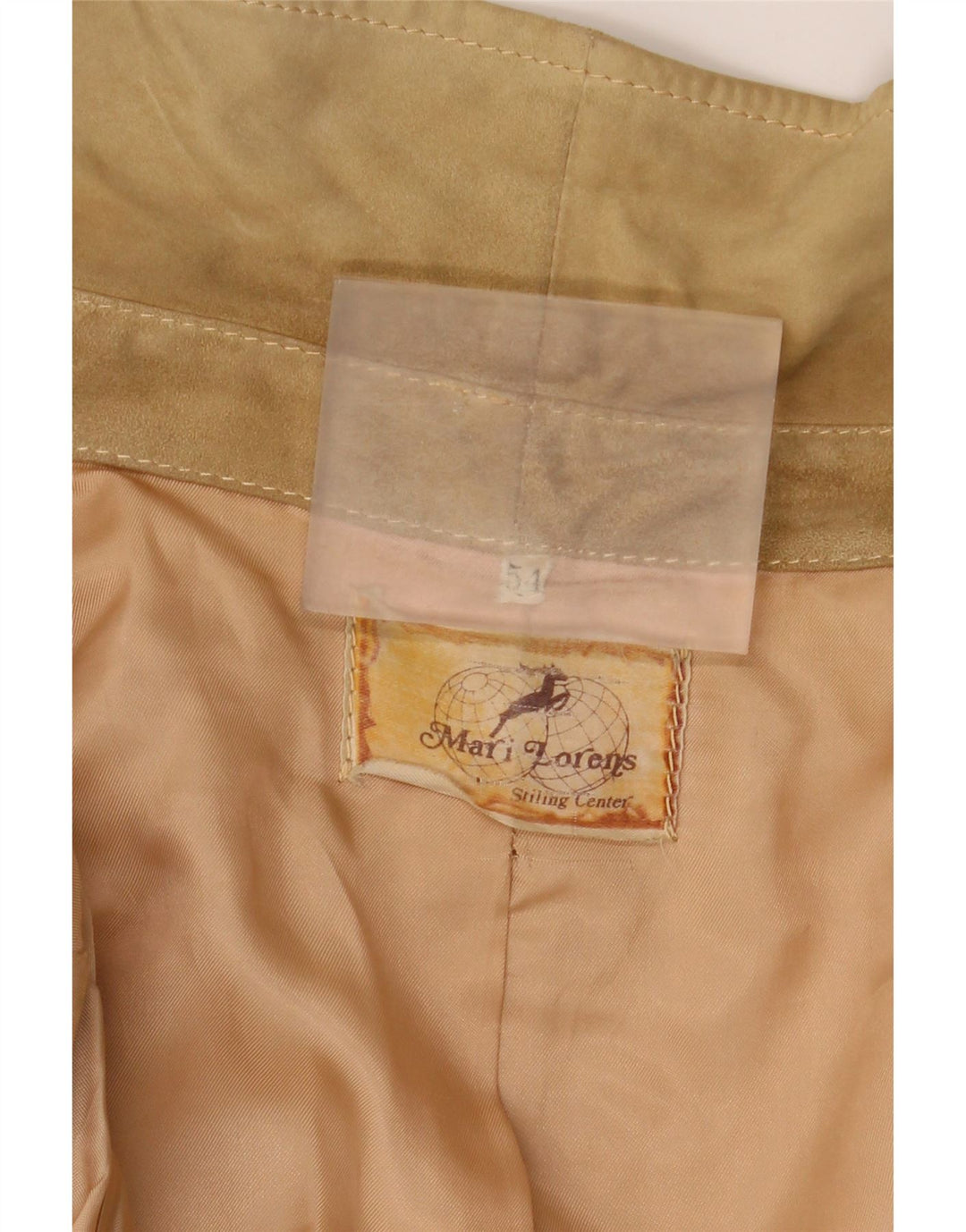 Vintage herre ruskind bomberjakke UK 38 Medium Beige