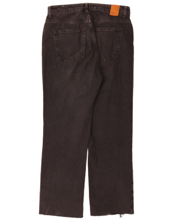 Zara Womens Straight Jeans EU 40 Medium W30 L29 Grey Cotton