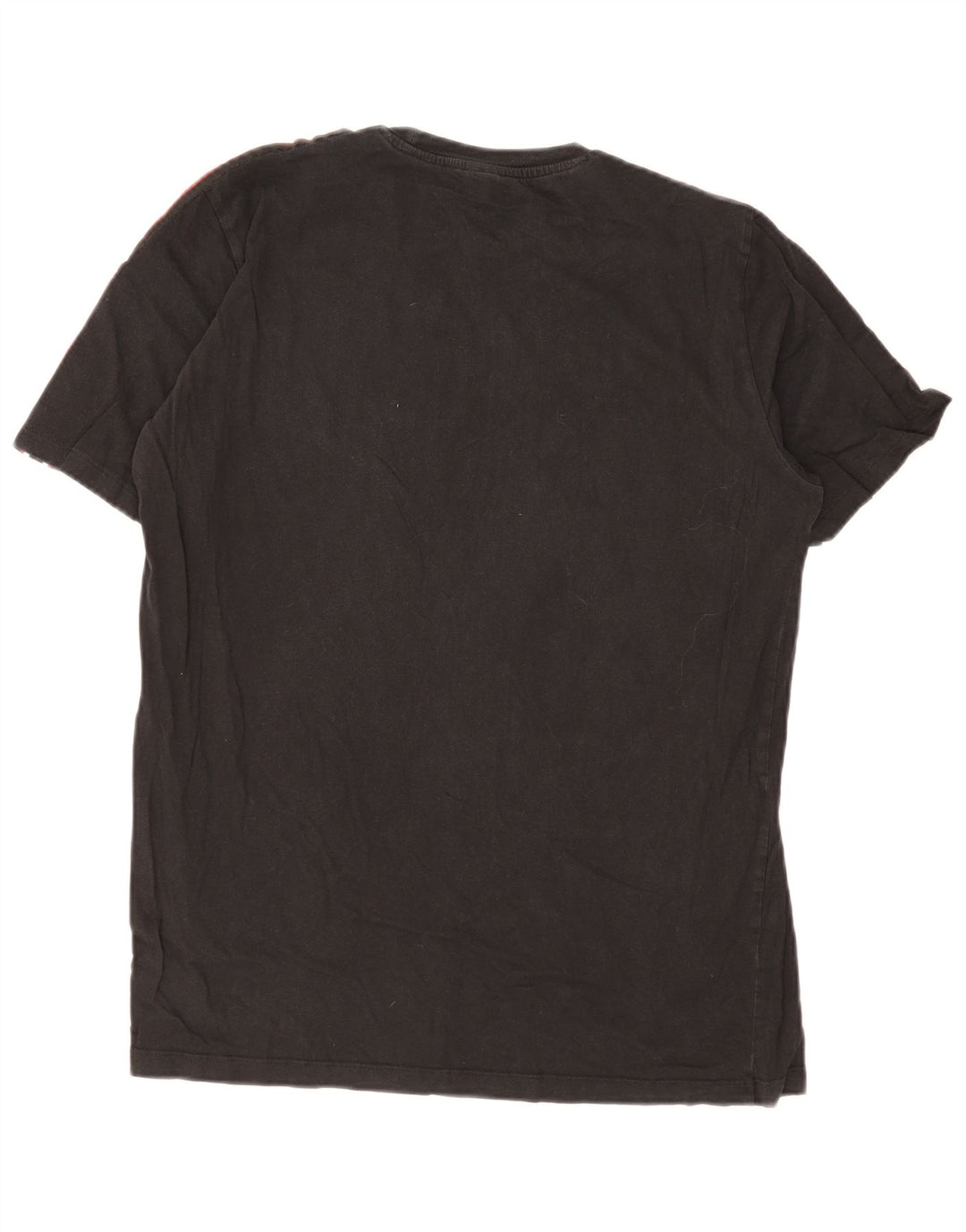 Replay Herre Grafisk T-Shirt Top Stor Sort Colourblock