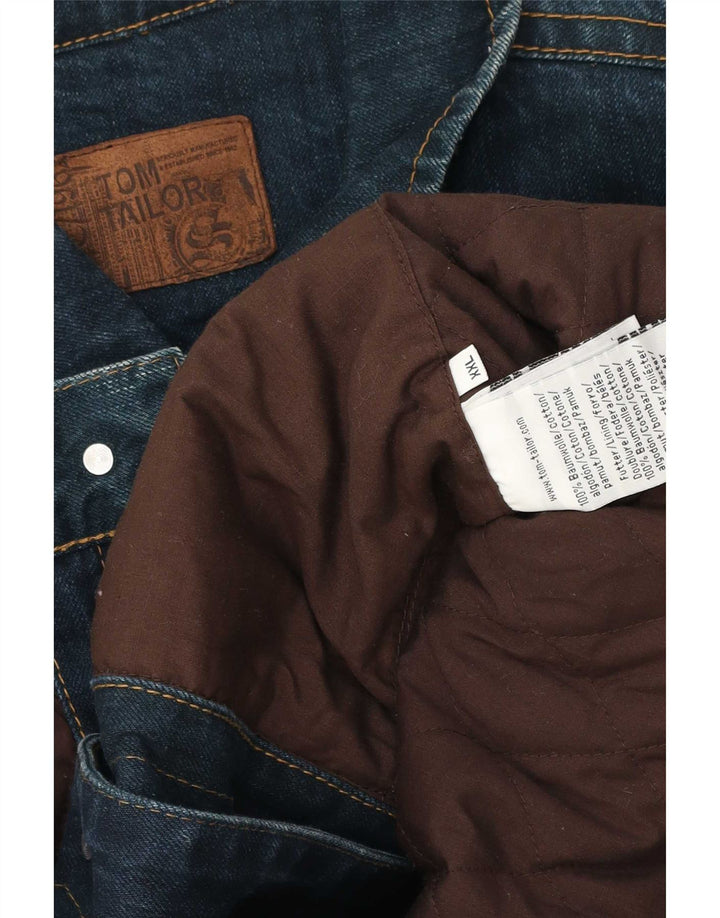 Tom Tailor Herre denimjakke UK 44 2XL Blå Bomuld