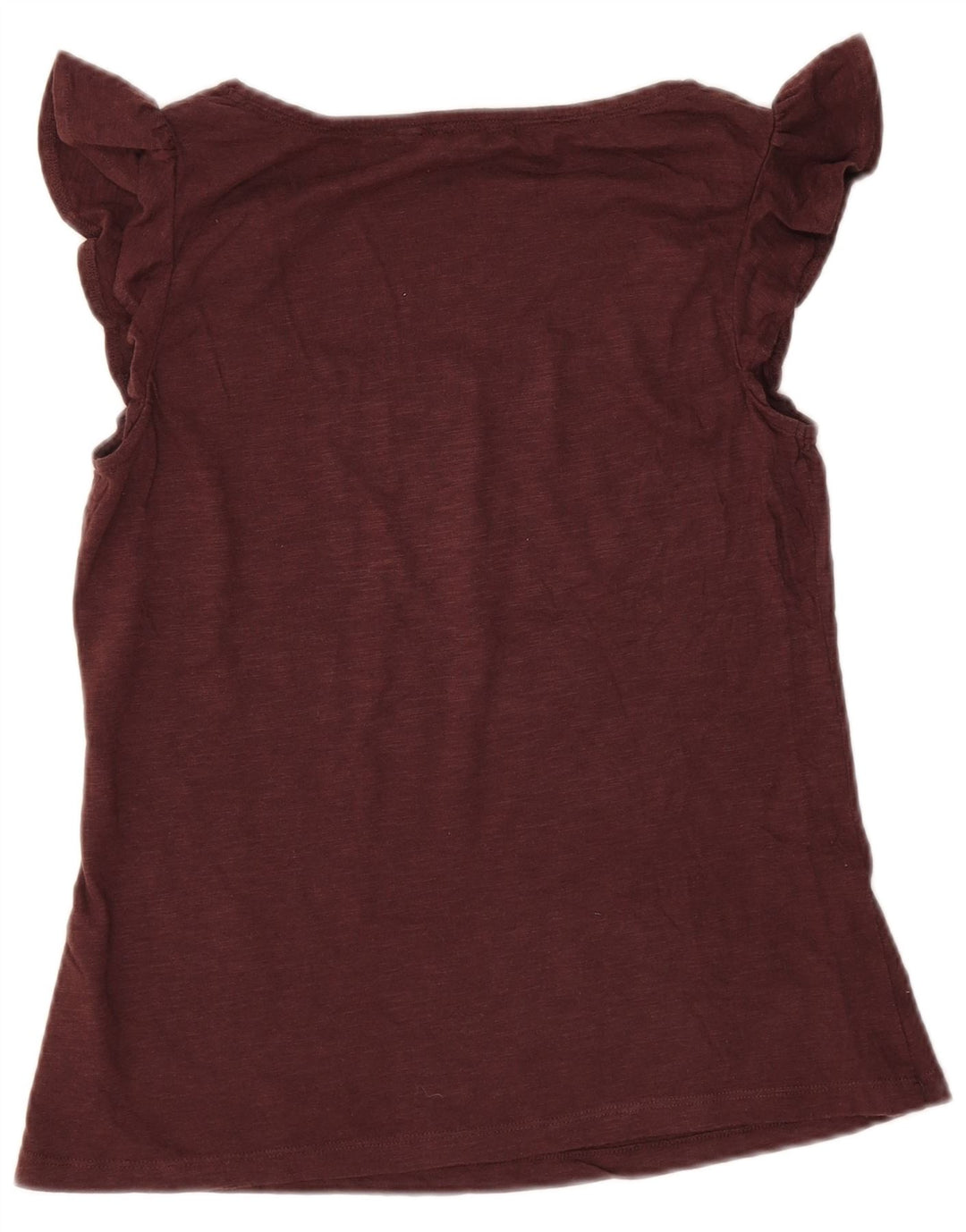 Fat Face Dame Bluse Top UK 10 Lille Bourgogne Bomuld