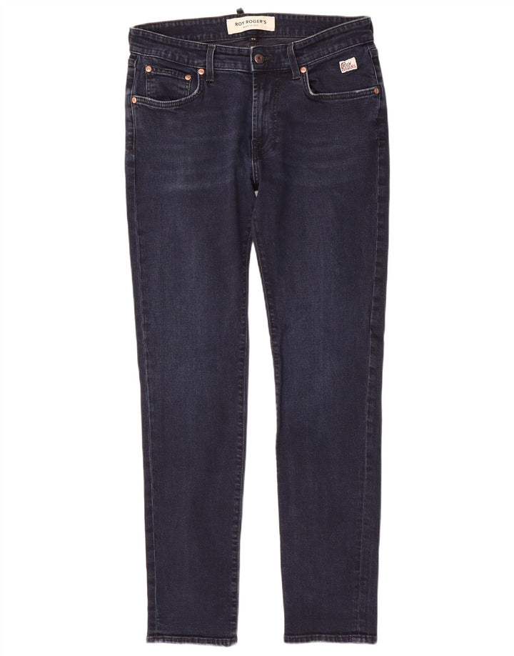 Roy Rogers Dame Slim Jeans W33 L31 Marineblå Bomuld