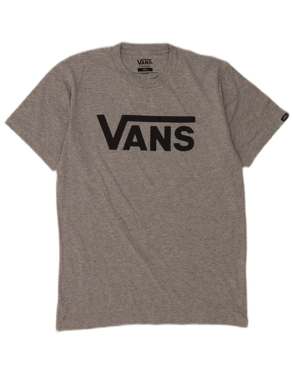 Vans Herre Classic Fit Grafisk T-Shirt Top Lille Grå Bomuld