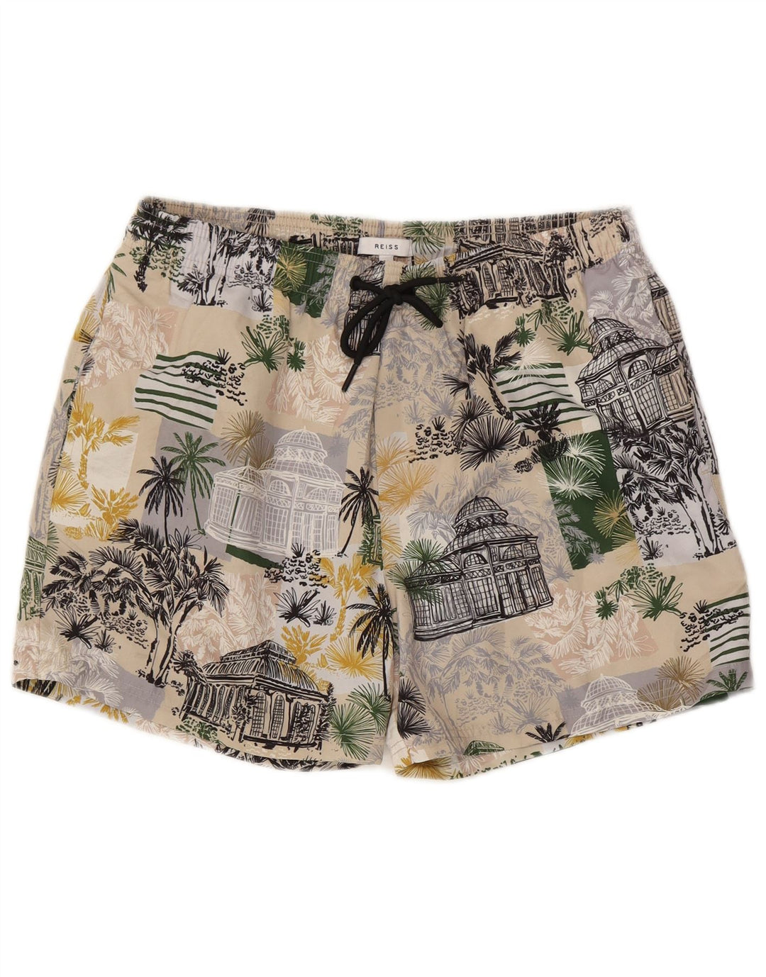 Reiss Grafiske badeshorts til mænd Medium flerfarvet polyester