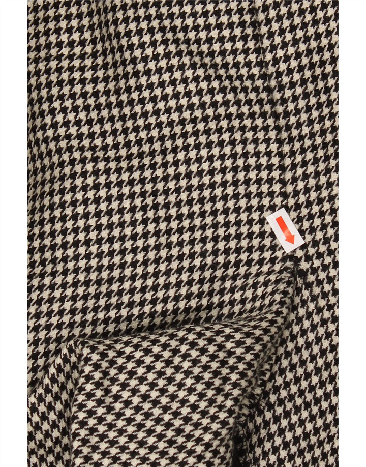 BRENDELLA Womens Pencil Skirt W24 XS Black Houndstooth Wool