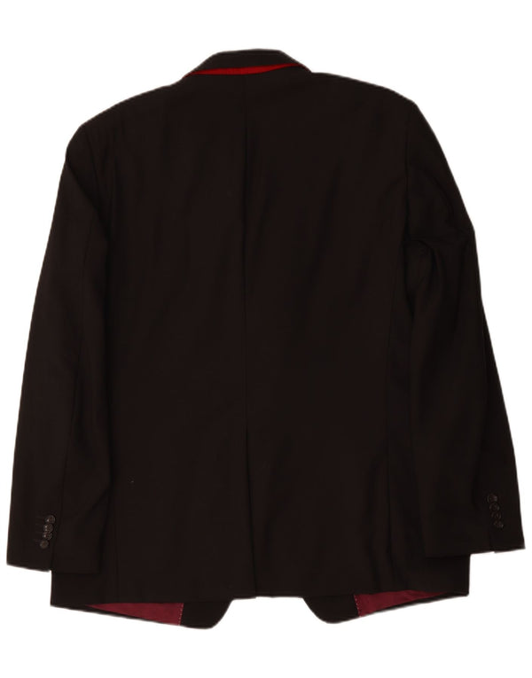 Tommy Hilfiger Herre skræddersyet 3-knaps blazerjakke UK 42 XL Brun viskose