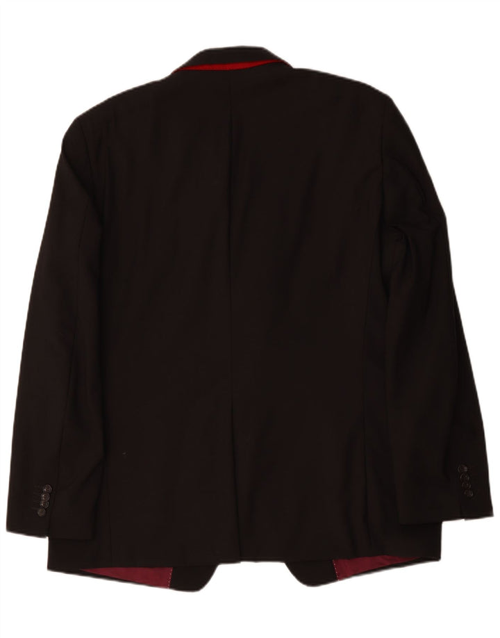 Tommy Hilfiger Herre skræddersyet 3-knaps blazerjakke UK 42 XL Brun viskose