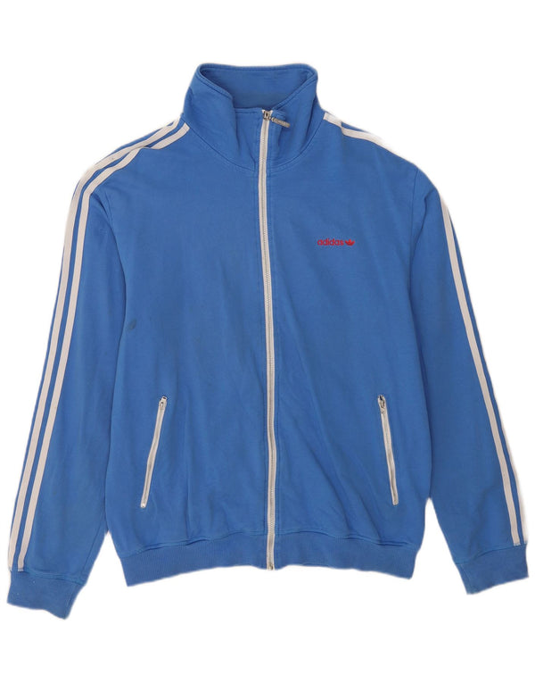 Adidas Grafisk træningsdragt jakke til mænd Large Blue Cotton