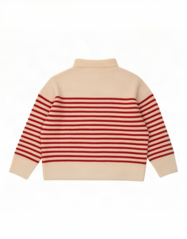 Zara Womens Crop Roll Neck Jumper Sweater UK 16 Large Off White Stribet