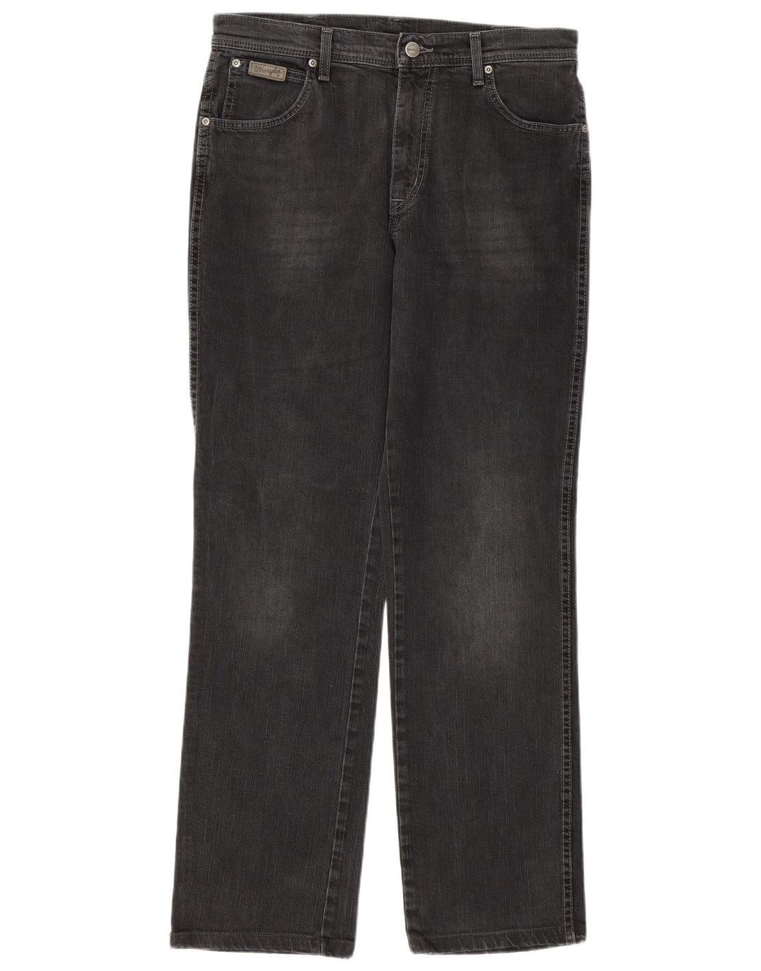 Wrangler Herre Texas Stretch Straight Jeans W34 L31 Grå Bomuld