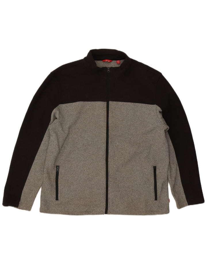 IZOD Træningsdragt til mænd Topjakke XL Grå Colourblock Polyester