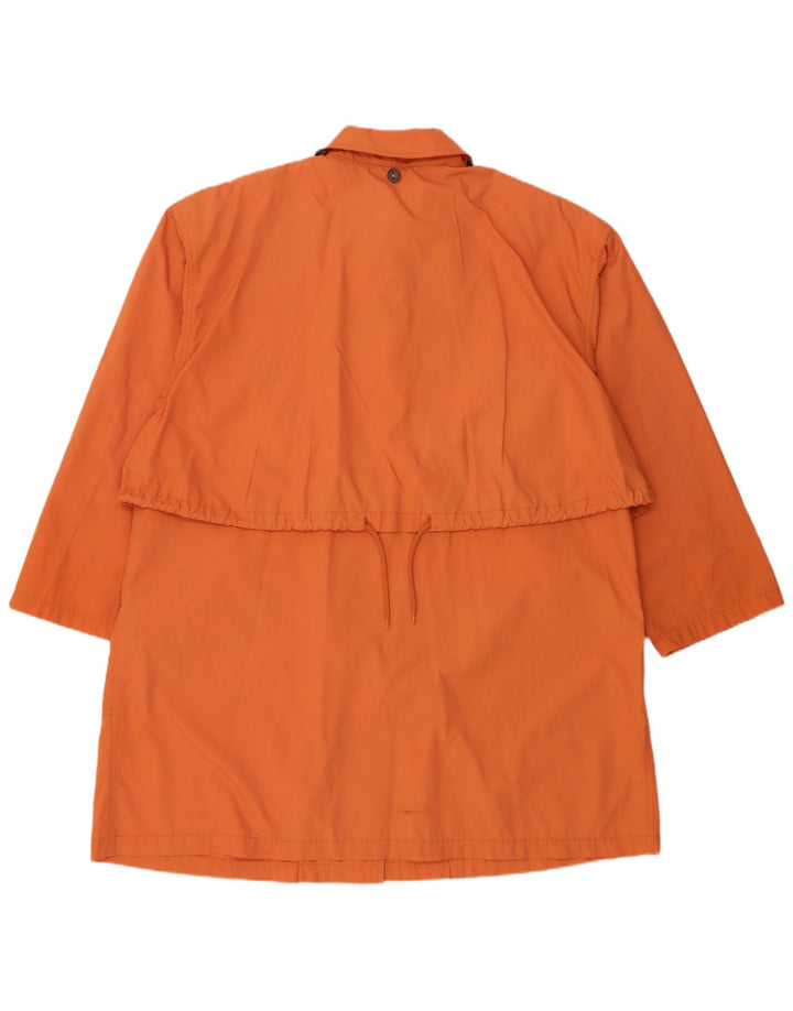 Vintage regnfrakke til kvinder UK 18 XL orange polyester