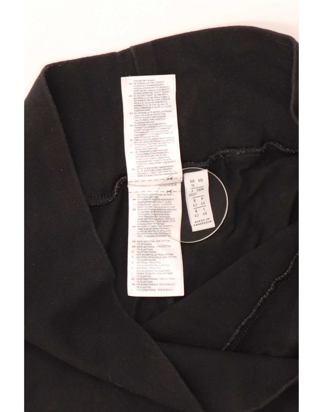 Adidas Dame Grafiske Leggings UK 16 Large Black Bomuld