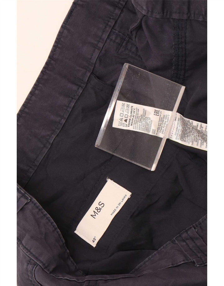Marks & Spencer Herre Cargo Shorts W40 XL Marineblå Bomuld