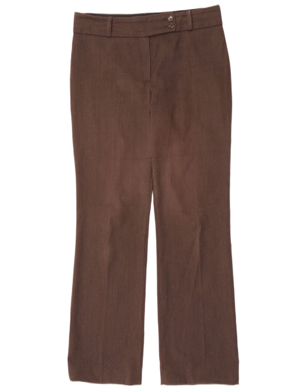 Marks & Spencer Dame Bootcut Suit Bukser UK 10 Small W32 L31 Brown