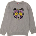 MSGM Girls Graphic Sweatshirt Jumper 9-10 Years Grey Cotton Vintage MSGM and Second-Hand MSGM from Messina Hembry 