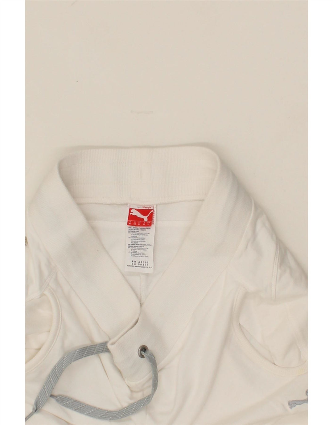 PUMA Womens Bermuda Sport Shorts UK 12 Medium White Cotton Vintage Puma and Second-Hand Puma from Messina Hembry 