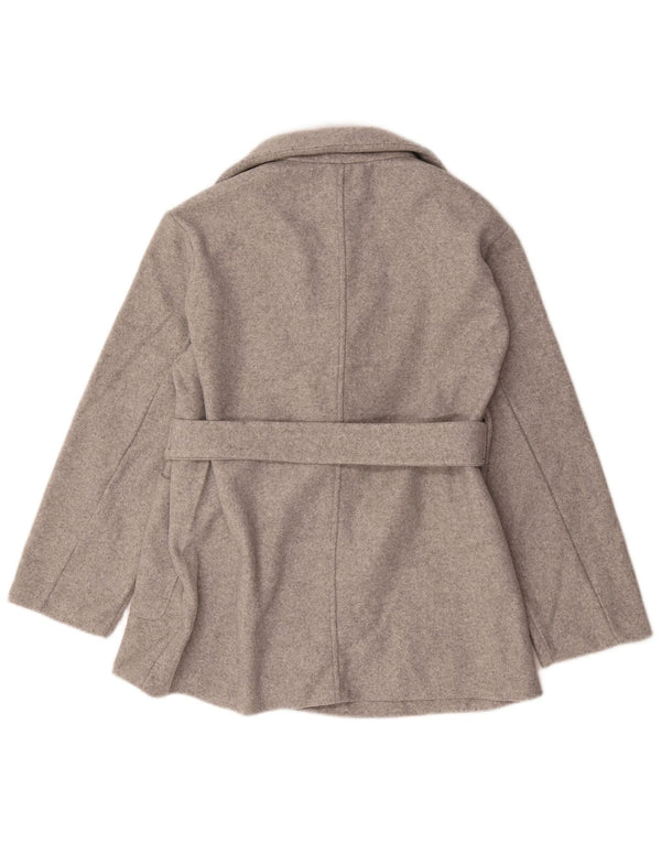 Zara Dame Blazer Jacket UK 14 Medium Grey Polyester