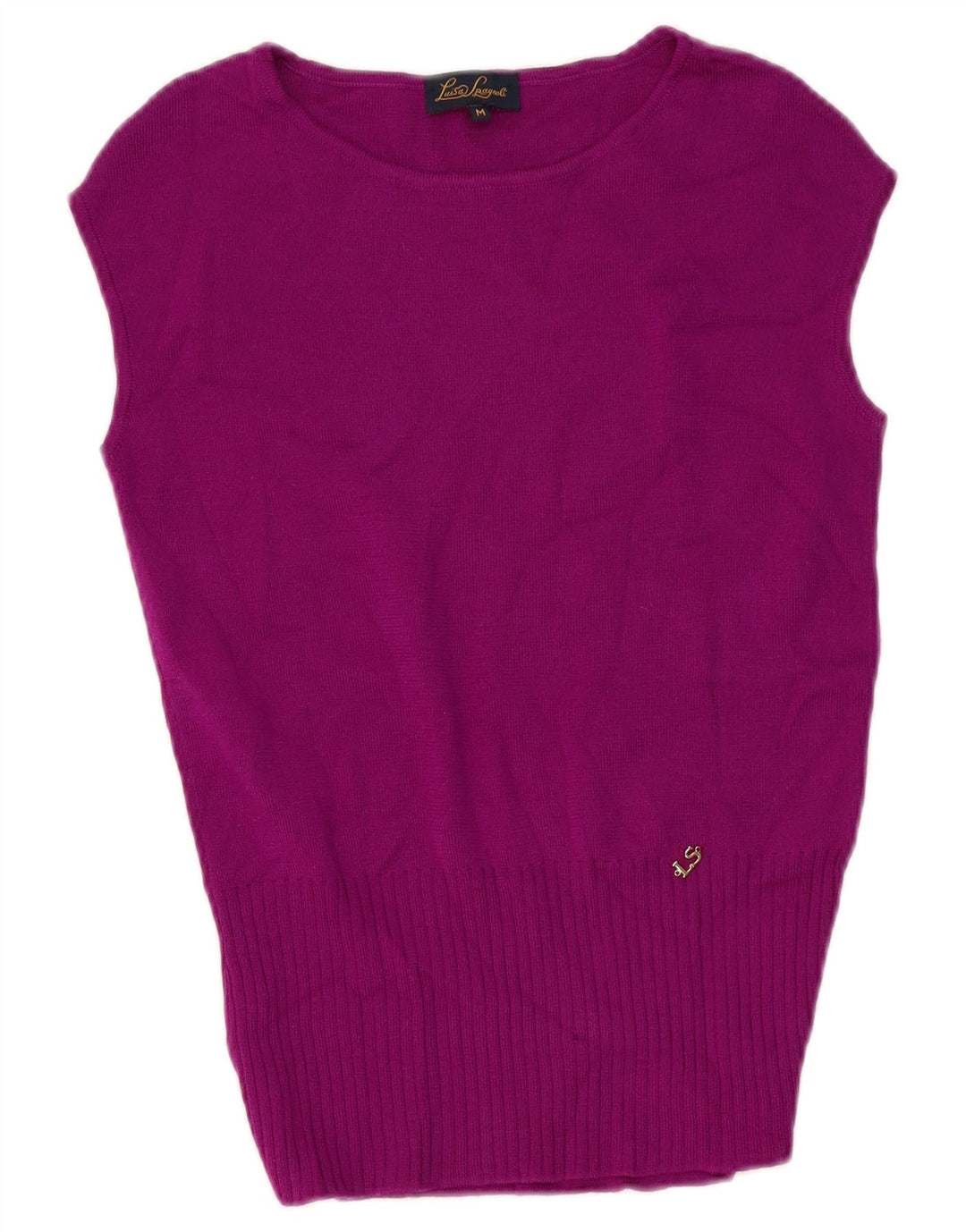 Luisa Spagnoli Dame Vest Tank Top UK 12 Medium Purple