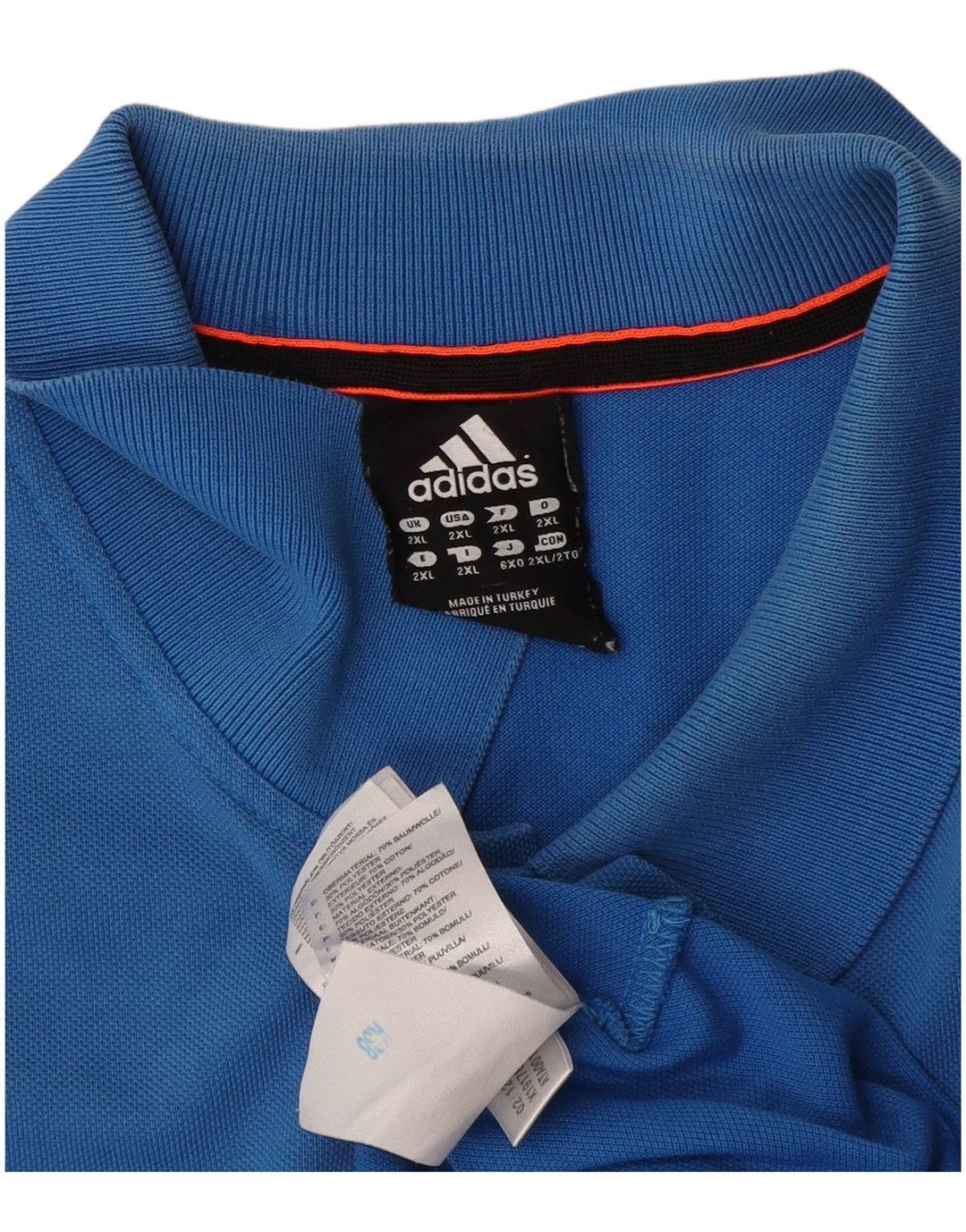 Adidas Herre Climalite Polo Shirt 2XL Blå Bomuld