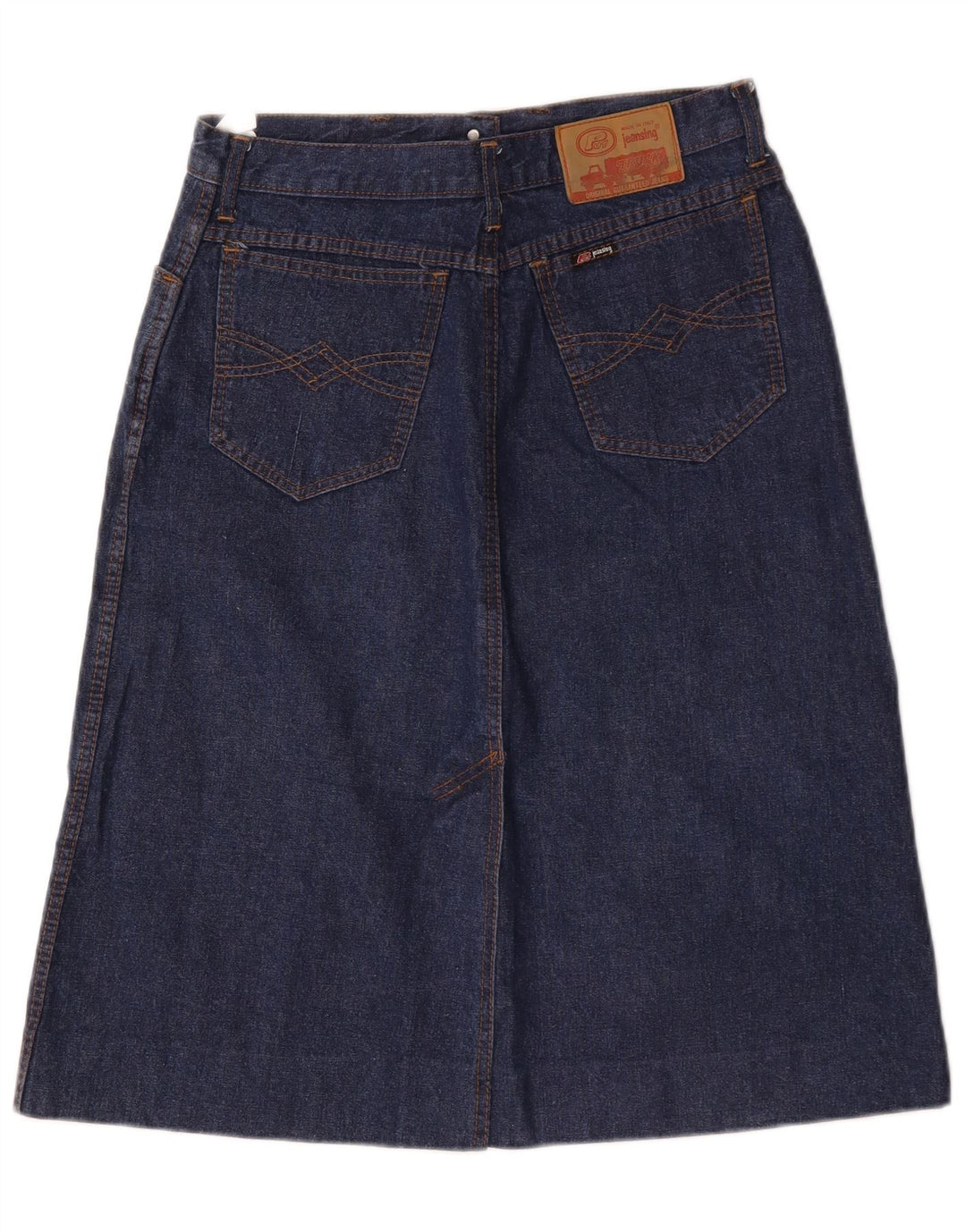Vintage denimnederdel til kvinder W30 Medium Navyblå