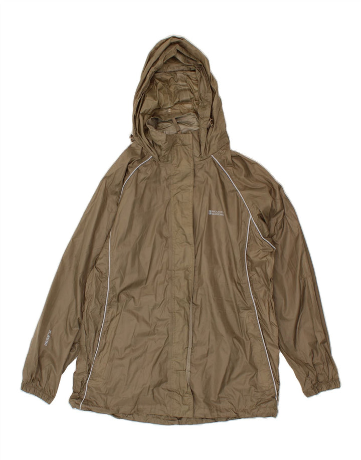 MOUNTAIN WAREHOUSE Womens Hooded Raincoat UK 16 Large Khaki Vintage Mountain Warehouse and Second-Hand Mountain Warehouse from Messina Hembry 