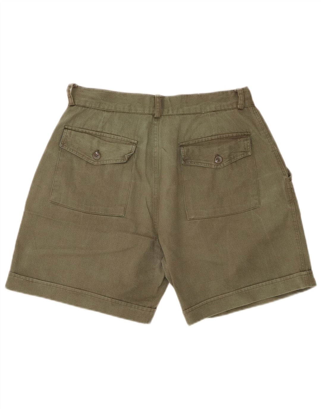 VINTAGE chinoshorts til kvinder, W28 Medium Khaki Bomuld