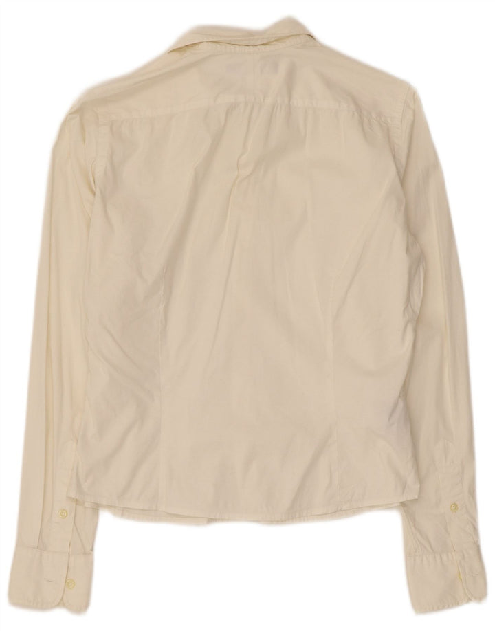 Ralph Lauren Dame Skinny Shirt US 8 Medium Off White